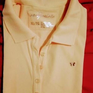 NWOT Yellow Aeropostale golf shirt